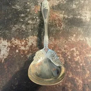 Rogers Dining Vintage Rogers Nickel Silver Serving Spoon Set6